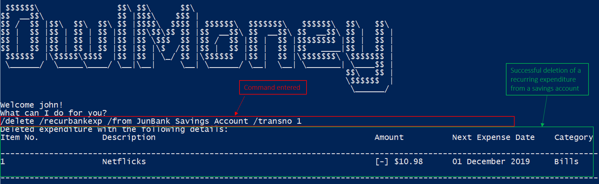 DeleteRecurringExpenditure